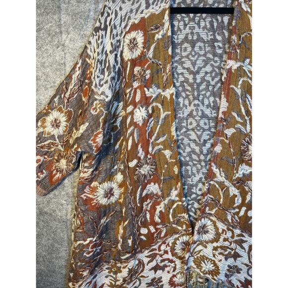 Soft Surrounding VISCOSE/ WOOL Asymmetrical Cardigan Sz SMALL- MEDIUM BOHO - Picture 3 of 10